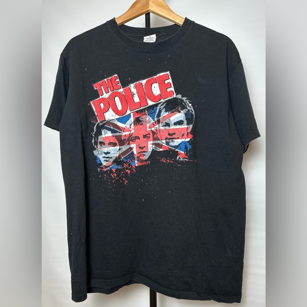 Vintage 70/80s The Police Rock Punk Band Tour 2007 Dbl Side Tshirt Tour Dates